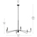 Progress Lighting - P400473-31M - Six Light Chandelier - Pilar - Matte Black