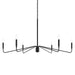 Progress Lighting - P400473-31M - Six Light Chandelier - Pilar - Matte Black