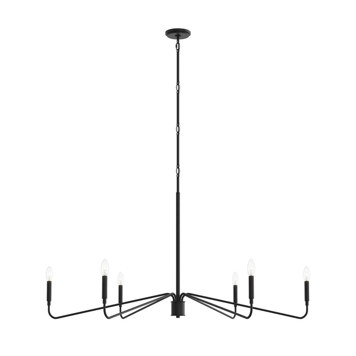 Progress Lighting - P400473-31M - Six Light Chandelier - Pilar - Matte Black