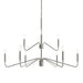 Progress Lighting - P400474-009 - Nine Light Chandelier - Pilar - Brushed Nickel