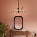 Progress Lighting - P400474-31M - Nine Light Chandelier - Pilar - Matte Black