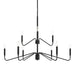 Progress Lighting - P400474-31M - Nine Light Chandelier - Pilar - Matte Black