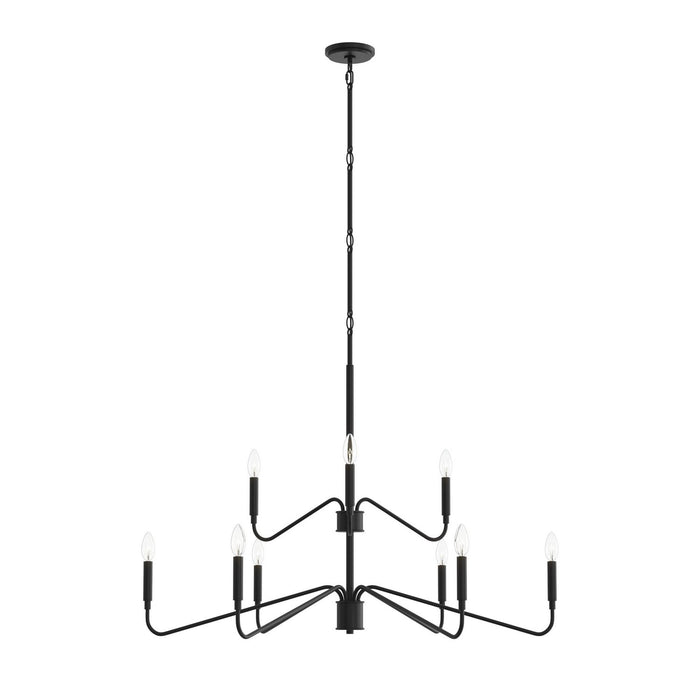 Progress Lighting - P400474-31M - Nine Light Chandelier - Pilar - Matte Black