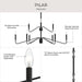 Progress Lighting - P400474-31M - Nine Light Chandelier - Pilar - Matte Black