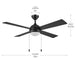 Progress Lighting - P250127-31M-30 - 52" Ceiling Fan - Tavo - Matte Black