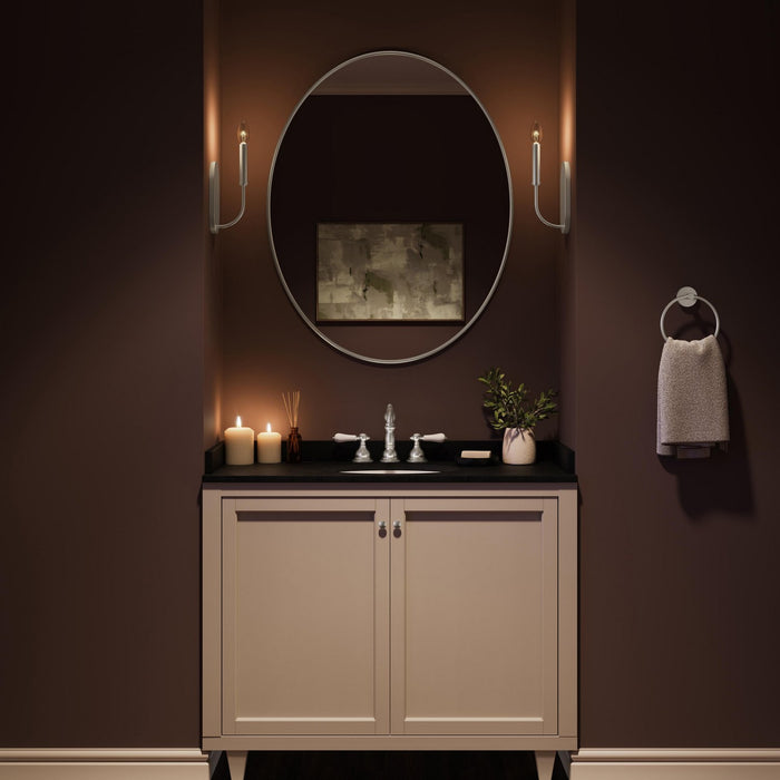 Progress Lighting - P710153-009 - One Light Wall Sconce - Reines - Brushed Nickel
