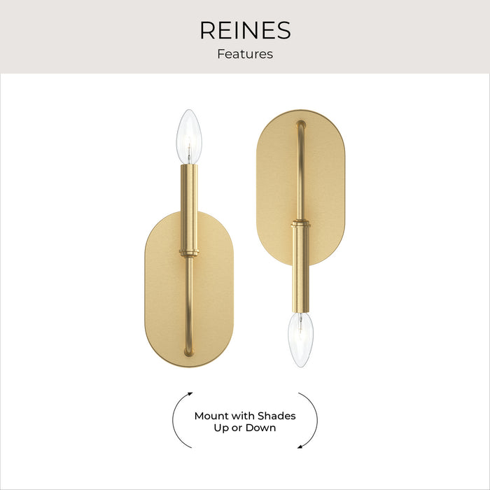 Progress Lighting - P710153-191 - One Light Wall Sconce - Reines - Brushed Gold