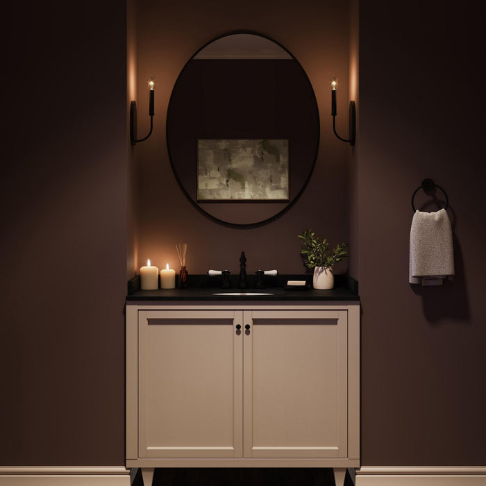 Progress Lighting - P710153-31M - One Light Wall Sconce - Reines - Matte Black