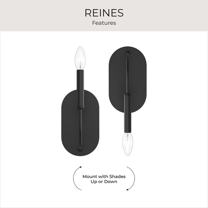 Progress Lighting - P710153-31M - One Light Wall Sconce - Reines - Matte Black