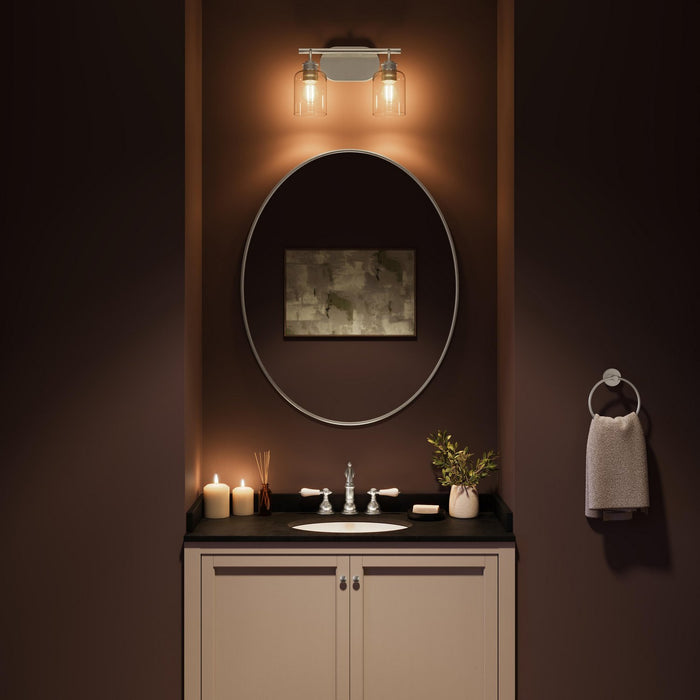 Progress Lighting - P300566-009 - Two Light Bath Vanity - Reines - Brushed Nickel