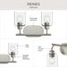 Progress Lighting - P300566-009 - Two Light Bath Vanity - Reines - Brushed Nickel