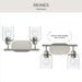 Progress Lighting - P300566-009 - Two Light Bath Vanity - Reines - Brushed Nickel