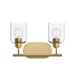 Progress Lighting - P300566-191 - Two Light Bath Vanity - Reines - Brushed Gold