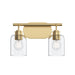 Progress Lighting - P300566-191 - Two Light Bath Vanity - Reines - Brushed Gold