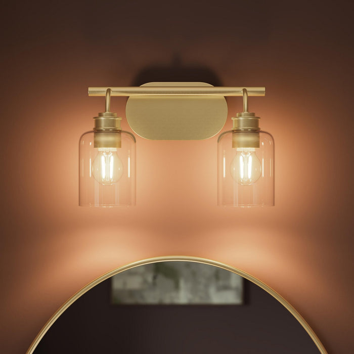 Progress Lighting - P300566-191 - Two Light Bath Vanity - Reines - Brushed Gold