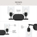 Progress Lighting - P300566-31M - Two Light Bath Vanity - Reines - Matte Black