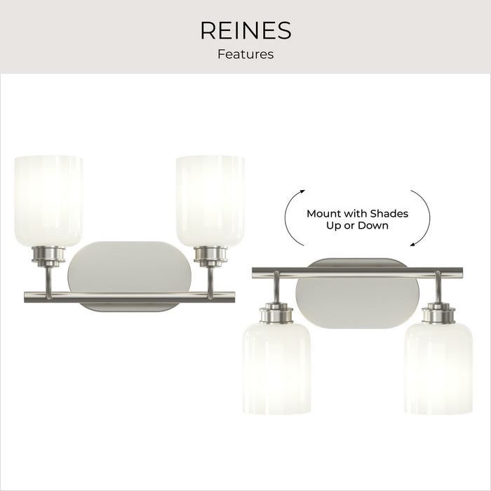 Progress Lighting - P300578-009 - Two Light Bath Vanity - Reines - Brushed Nickel