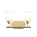 Progress Lighting - P300578-191 - Two Light Bath Vanity - Reines - Brushed Gold