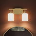 Progress Lighting - P300578-191 - Two Light Bath Vanity - Reines - Brushed Gold