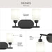 Progress Lighting - P300578-31M - Two Light Bath Vanity - Reines - Matte Black