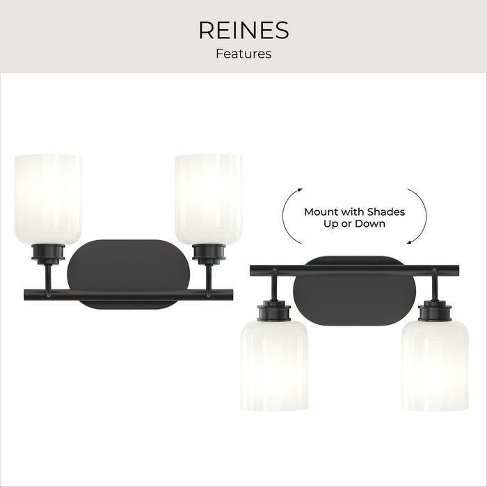Progress Lighting - P300578-31M - Two Light Bath Vanity - Reines - Matte Black