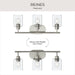 Progress Lighting - P300567-009 - Three Light Bath Vanity - Reines - Brushed Nickel