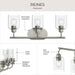 Progress Lighting - P300567-009 - Three Light Bath Vanity - Reines - Brushed Nickel