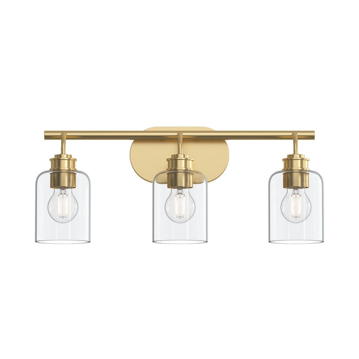 Progress Lighting - P300567-191 - Three Light Bath Vanity - Reines - Brushed Gold