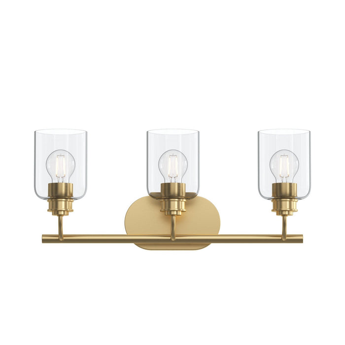 Progress Lighting - P300567-191 - Three Light Bath Vanity - Reines - Brushed Gold
