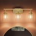 Progress Lighting - P300567-191 - Three Light Bath Vanity - Reines - Brushed Gold