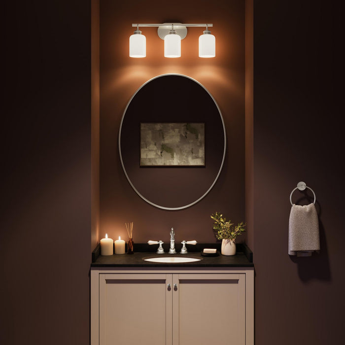 Progress Lighting - P300579-009 - Three Light Bath Vanity - Reines - Brushed Nickel