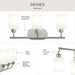 Progress Lighting - P300579-009 - Three Light Bath Vanity - Reines - Brushed Nickel