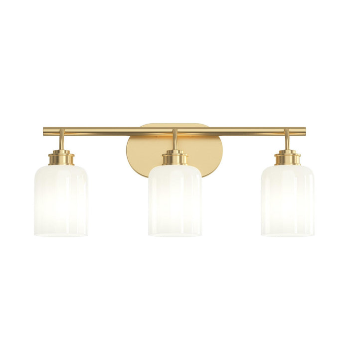Progress Lighting - P300579-191 - Three Light Bath Vanity - Reines - Brushed Gold