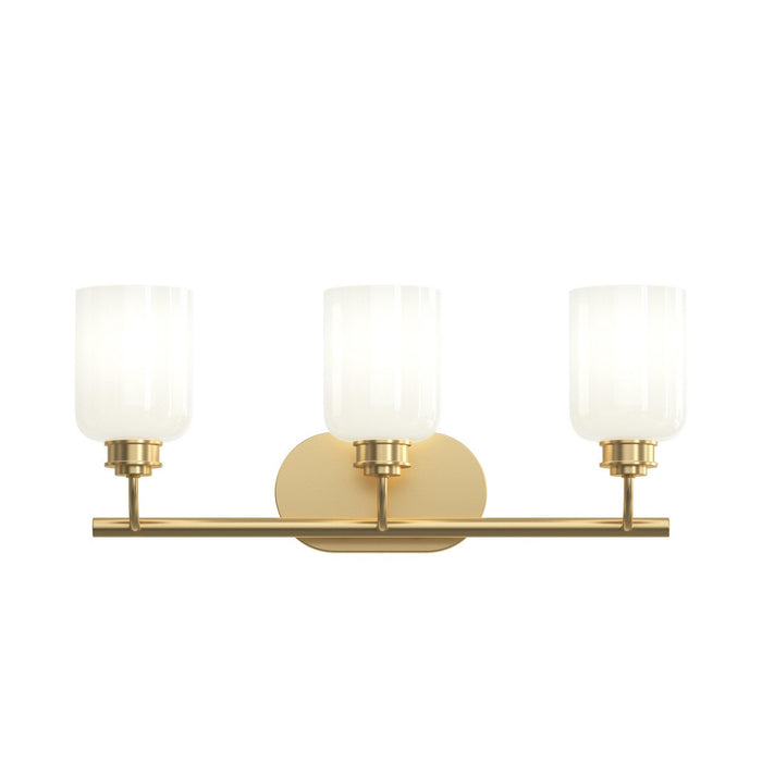 Progress Lighting - P300579-191 - Three Light Bath Vanity - Reines - Brushed Gold