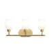 Progress Lighting - P300579-191 - Three Light Bath Vanity - Reines - Brushed Gold