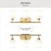 Progress Lighting - P300579-191 - Three Light Bath Vanity - Reines - Brushed Gold