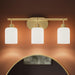 Progress Lighting - P300579-191 - Three Light Bath Vanity - Reines - Brushed Gold