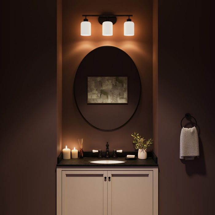 Progress Lighting - P300579-31M - Three Light Bath Vanity - Reines - Matte Black