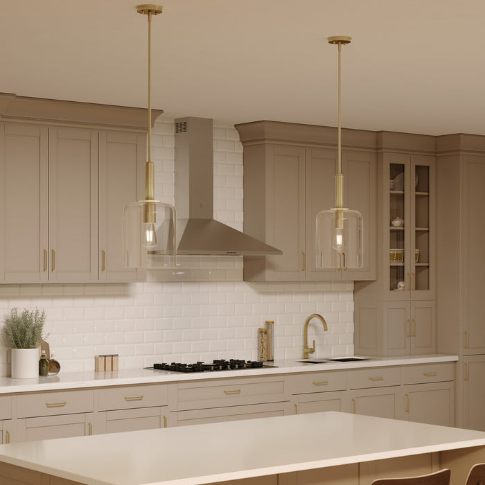 Progress Lighting - P500509-191 - One Light Pendant - Reines - Brushed Gold