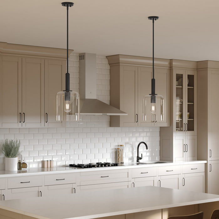 Progress Lighting - P500509-31M - One Light Pendant - Reines - Matte Black