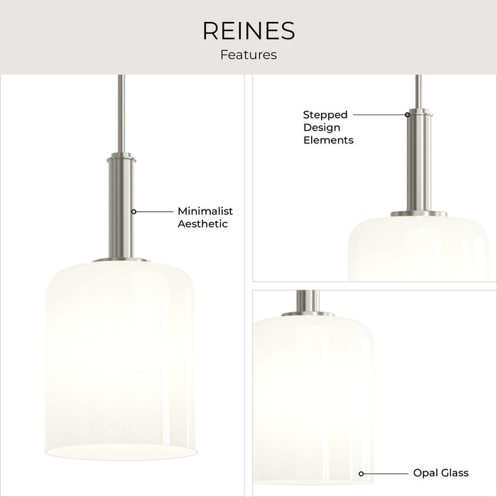Progress Lighting - P500516-009 - One Light Pendant - Reines - Brushed Nickel