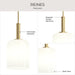 Progress Lighting - P500516-191 - One Light Pendant - Reines - Brushed Gold