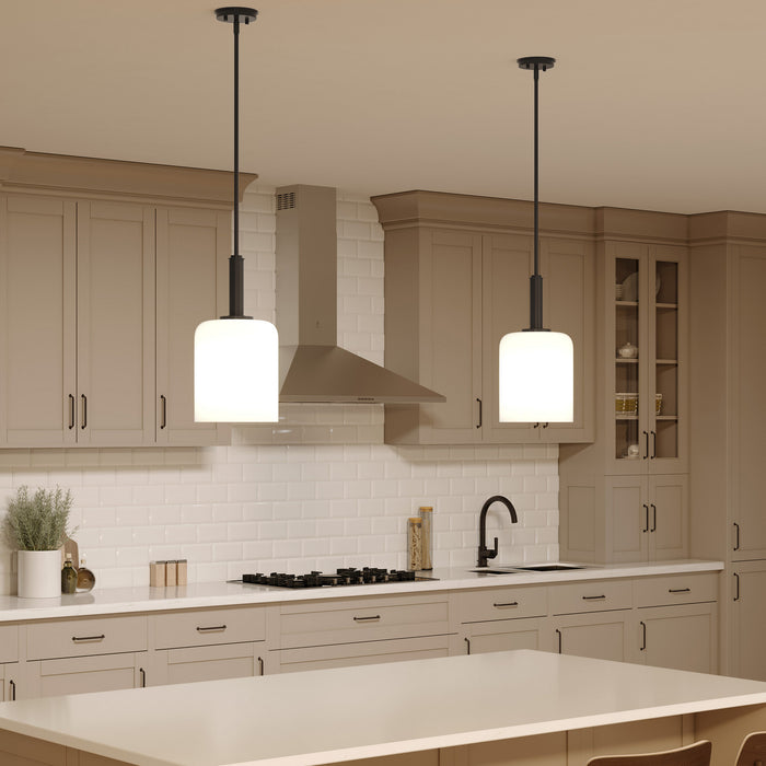 Progress Lighting - P500516-31M - One Light Pendant - Reines - Matte Black