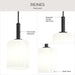 Progress Lighting - P500516-31M - One Light Pendant - Reines - Matte Black