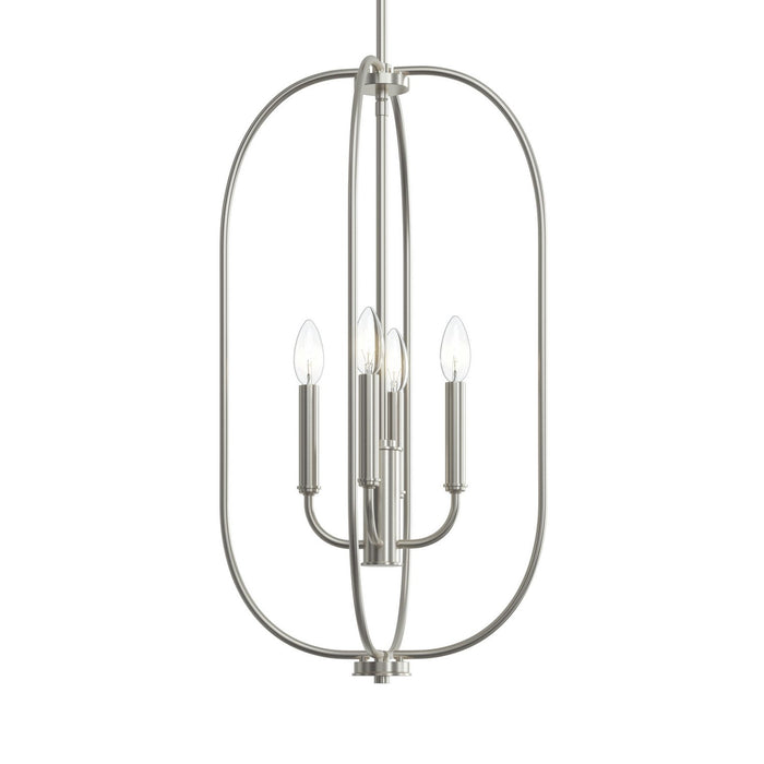 Progress Lighting - P500510-009 - Four Light Foyer Pendant - Reines - Brushed Nickel