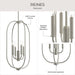 Progress Lighting - P500510-009 - Four Light Foyer Pendant - Reines - Brushed Nickel
