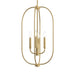 Progress Lighting - P500510-191 - Four Light Foyer Pendant - Reines - Brushed Gold