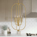 Progress Lighting - P500510-191 - Four Light Foyer Pendant - Reines - Brushed Gold