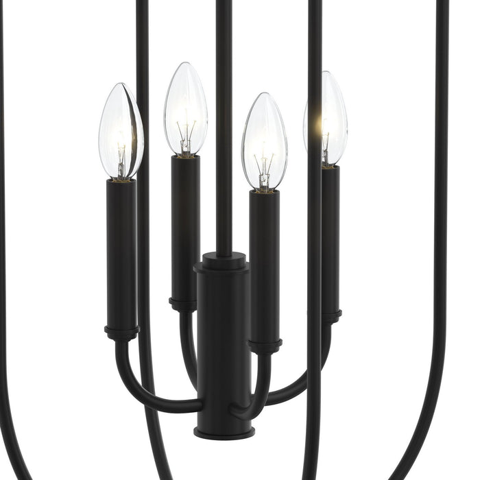 Progress Lighting - P500510-31M - Four Light Foyer Pendant - Reines - Matte Black