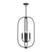 Progress Lighting - P500510-31M - Four Light Foyer Pendant - Reines - Matte Black